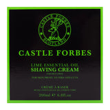 Castle Forbes Lime Shaving Cream 200ml – renowned for its luxurious