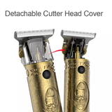 Professional Small Fader Hair Trimmer Gold LCD