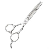 Blue Crystal Line Left Handed Thinning Scissors