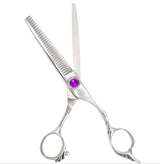 6.0" Dragon Purple Crystal Thinning Scissors