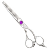 6.0" Dragon Purple Crystal Thinning Scissors