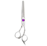 6.0" Dragon Purple Crystal Thinning Scissors