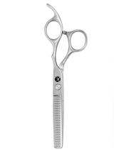 Elegant Silver Line Thinning Scissors For Barbers