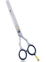 Matte Silver Line Hair Thinning Scissors