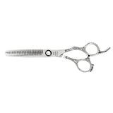 White Crystal 6.0" Professional Thinning Scissors