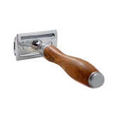 Safety Razor With Wooden Handle