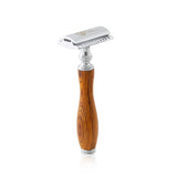 Safety Razor With Wooden Handle